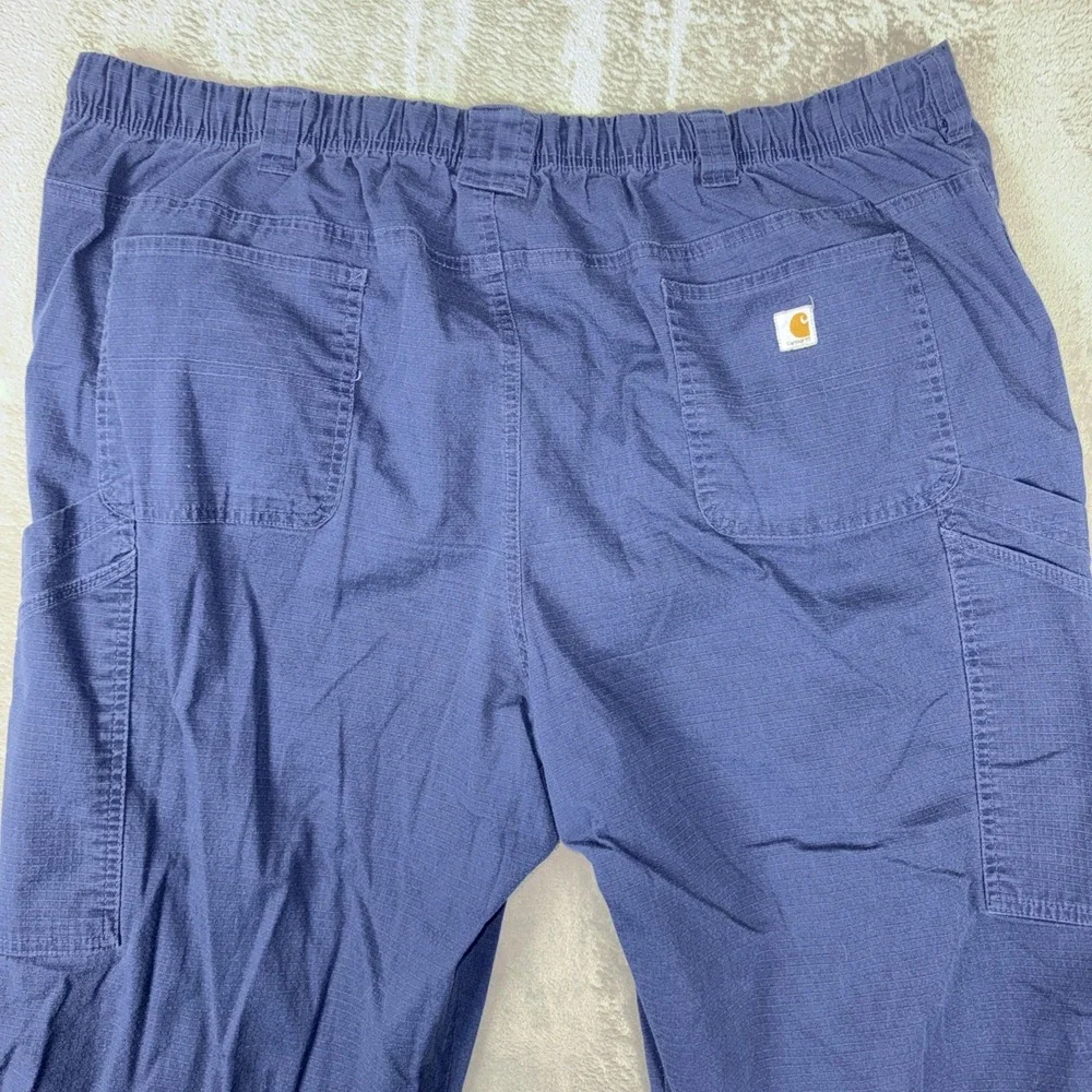Carhartt Scrubs C54108T Men's XXL TALL Ripstop 8-Pocket Pants Uniform Navy Blue